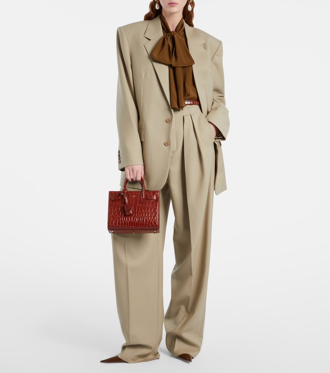 Henkeltasche Sac De Jour Nano aus Leder | Saint Laurent