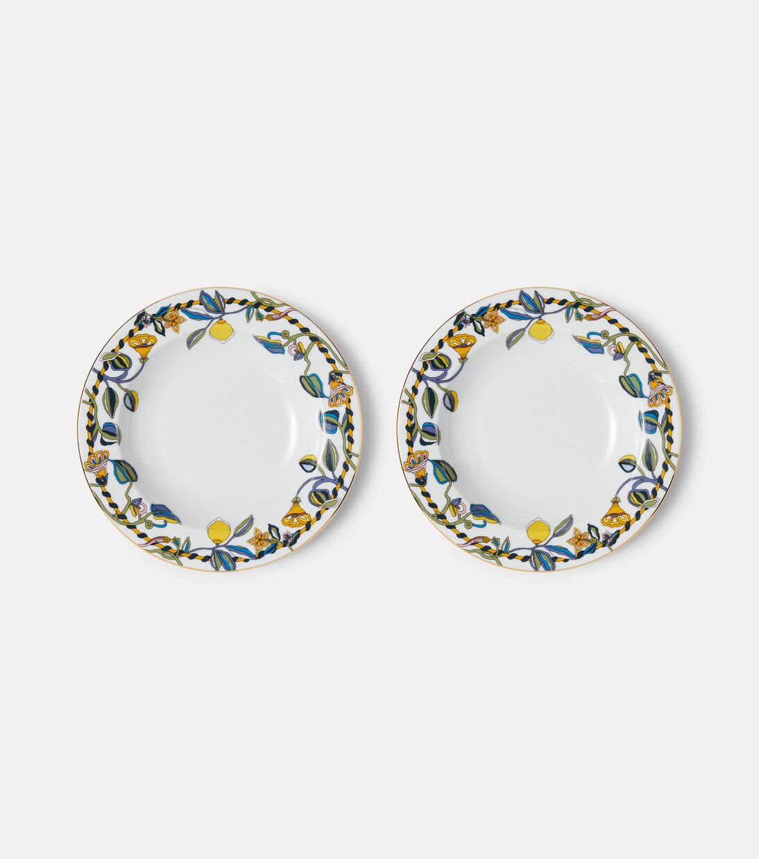 Borboni White陶瓷汤盘两件套 | La DoubleJ