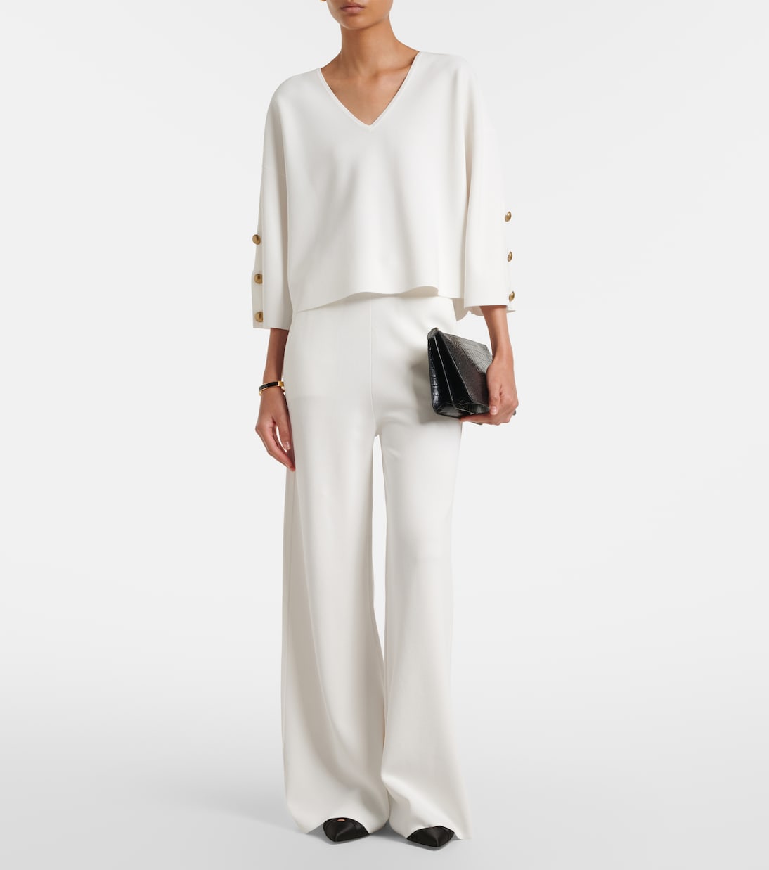 Crêpe wide-leg pants | Max Mara