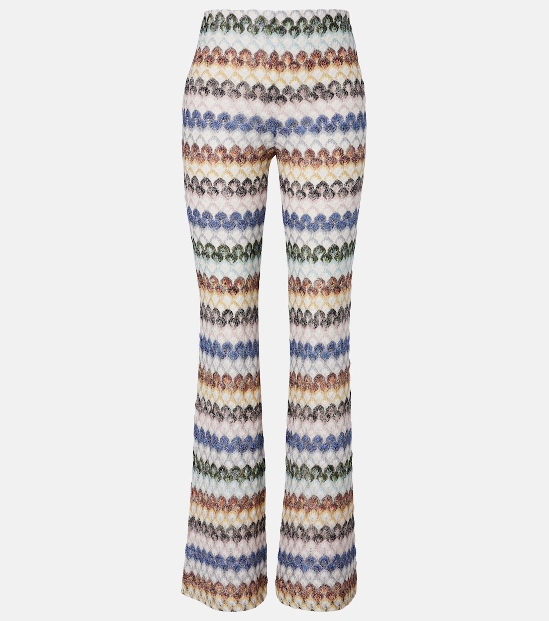 Knitted lamé flared pants | Missoni