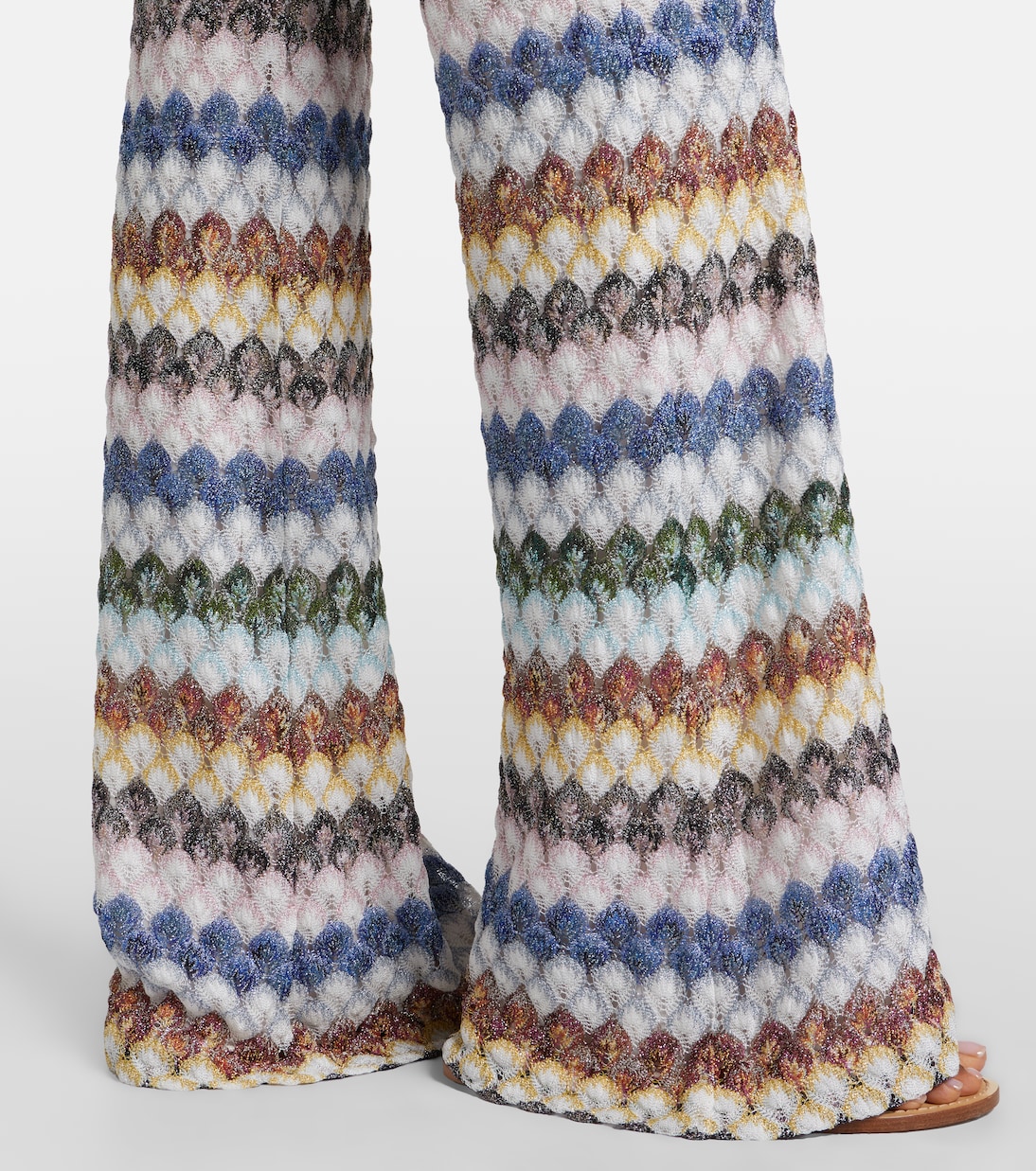 Knitted lamé flared pants | Missoni