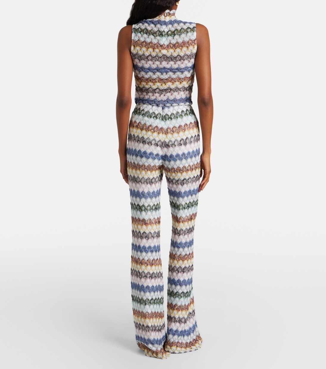 Knitted lamé flared pants | Missoni