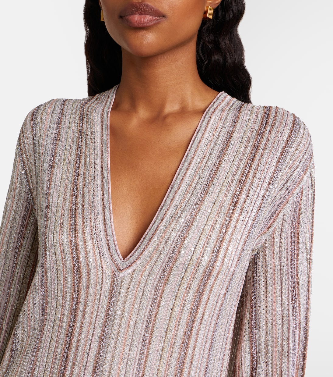 Striped lamé gown | Missoni
