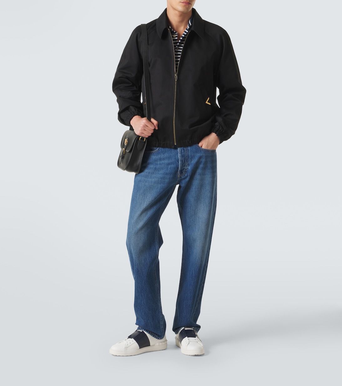 Open leather sneakers | Valentino Garavani