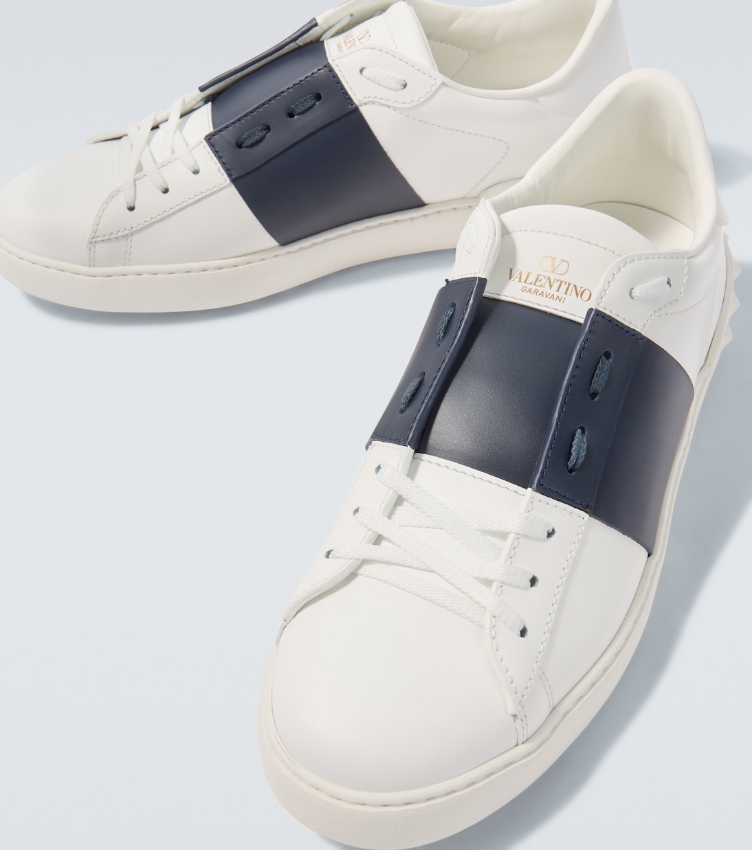 Open leather sneakers | Valentino Garavani