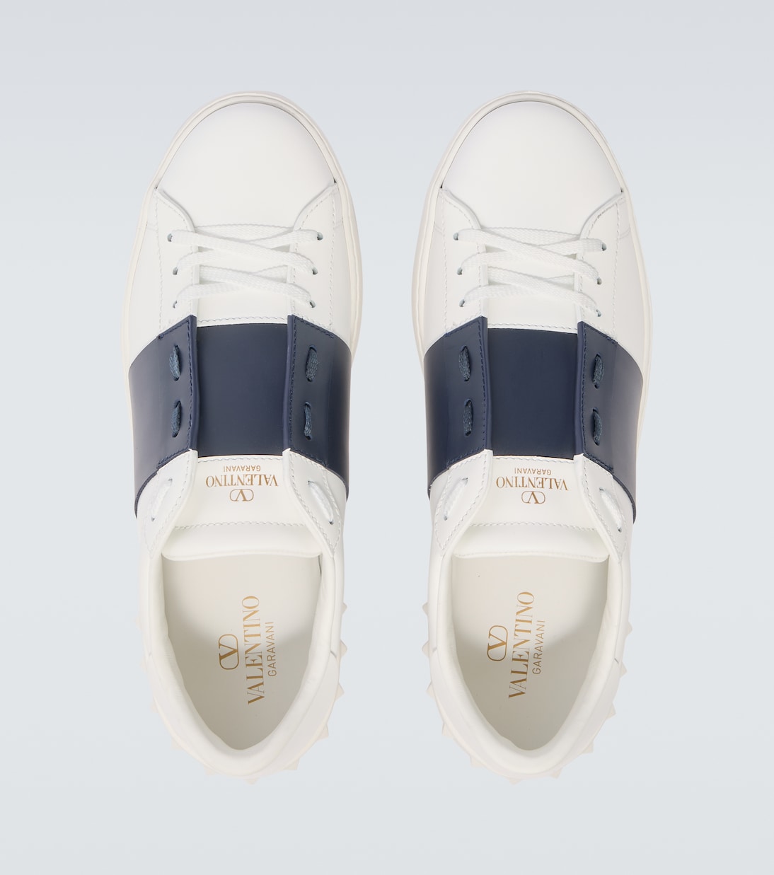 Open leather sneakers | Valentino Garavani