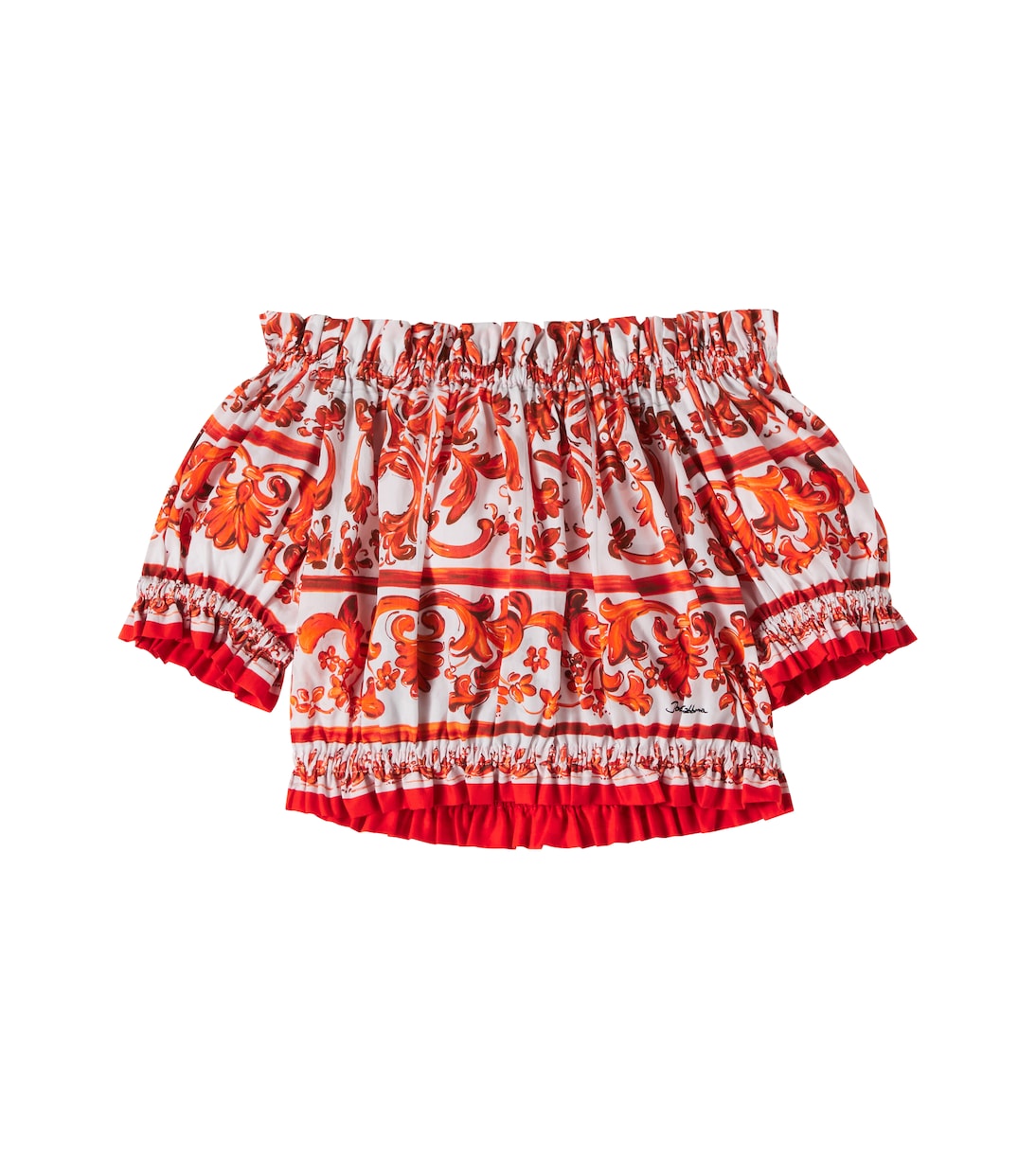 Printed cotton top | Dolce&Gabbana Kids
