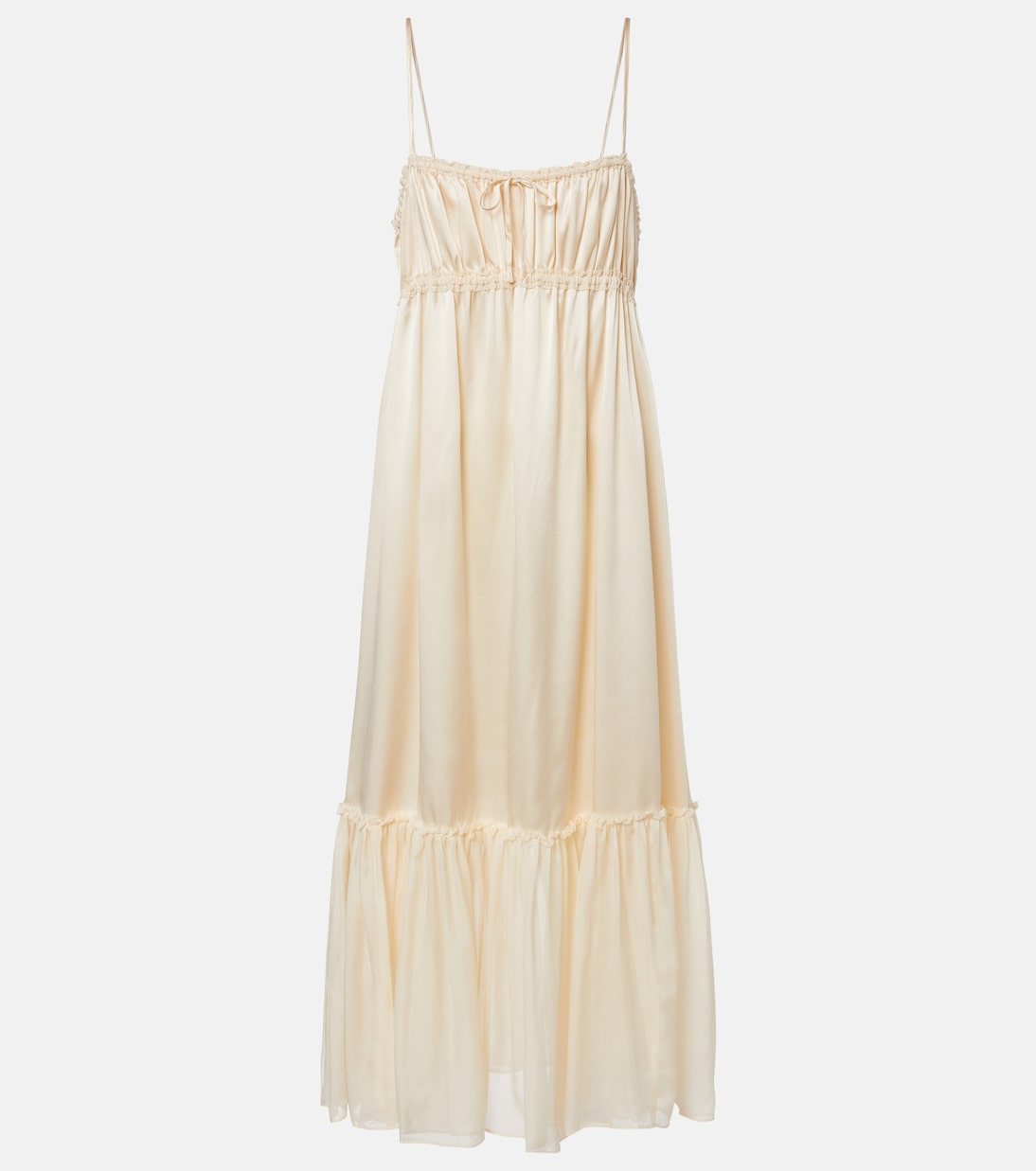 Robe Marielle en soie froncée | Ulla Johnson