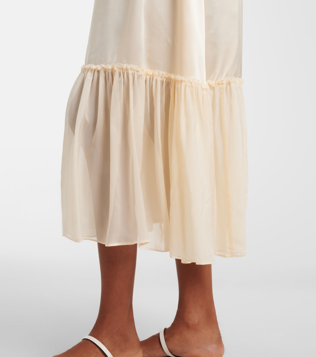 Robe Marielle en soie froncée | Ulla Johnson