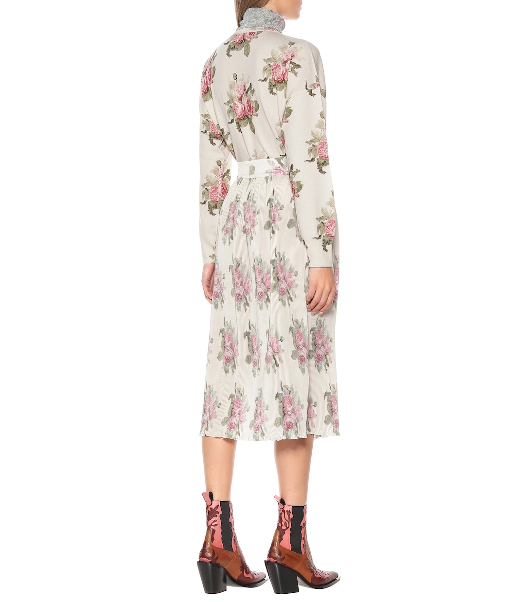 Bedruckter Plisseerock | Rabanne