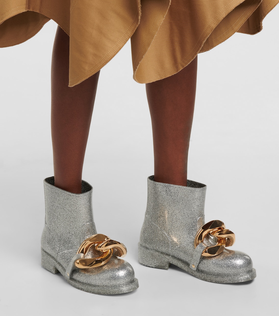 Chain glitter ankle boots | JW Anderson