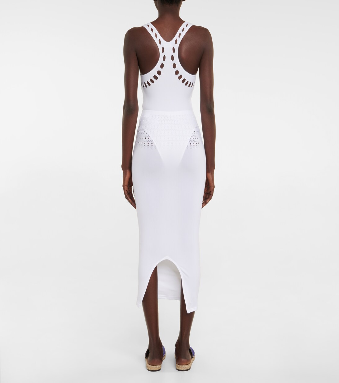 Cutout technical midi skirt | Alaïa