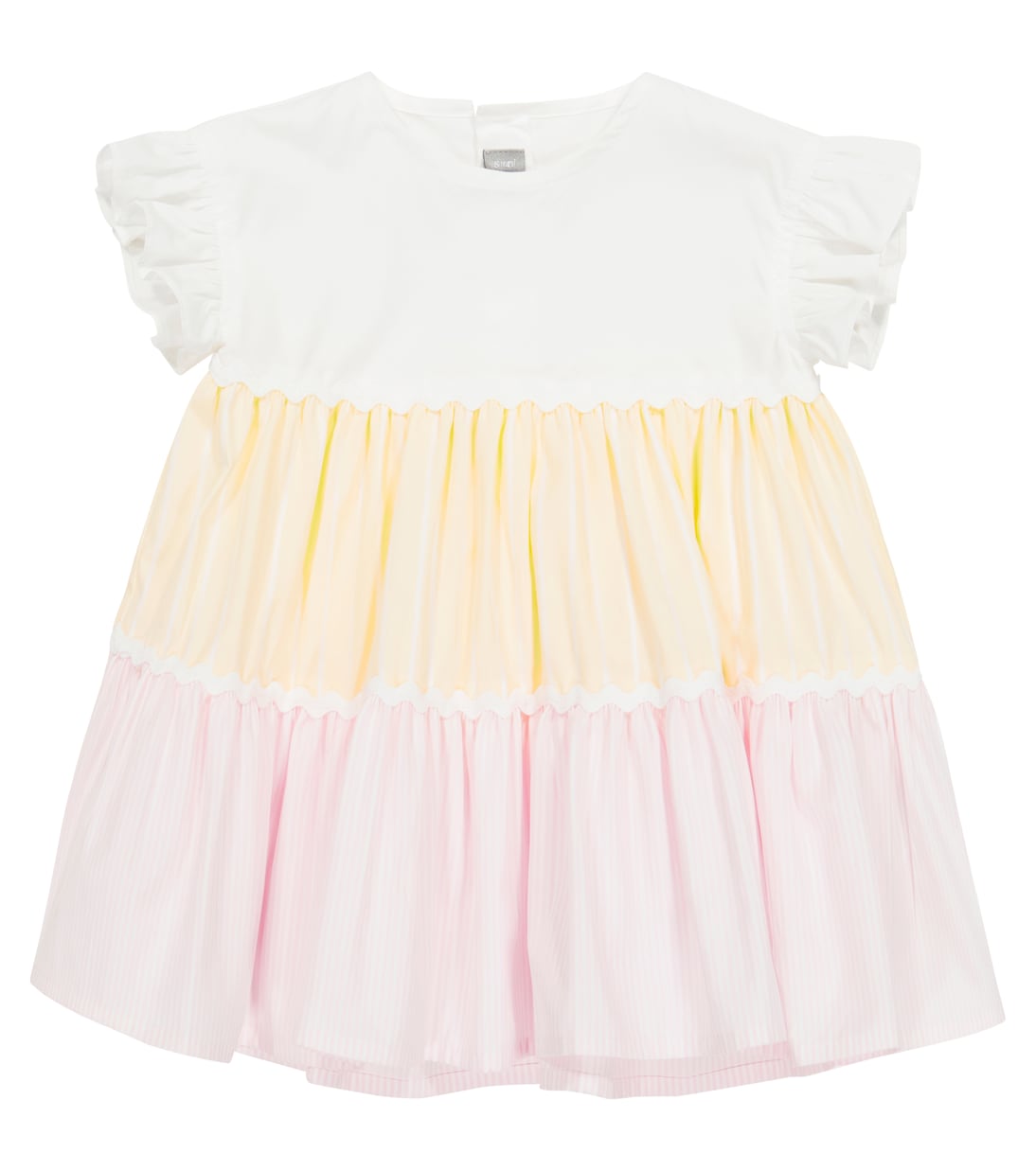 Baby striped cotton-blend dress | Il Gufo