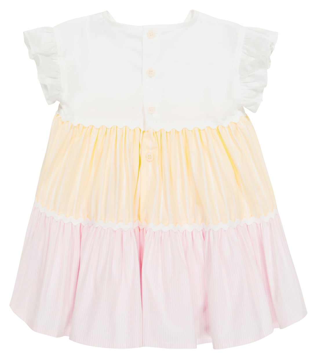 Baby striped cotton-blend dress | Il Gufo