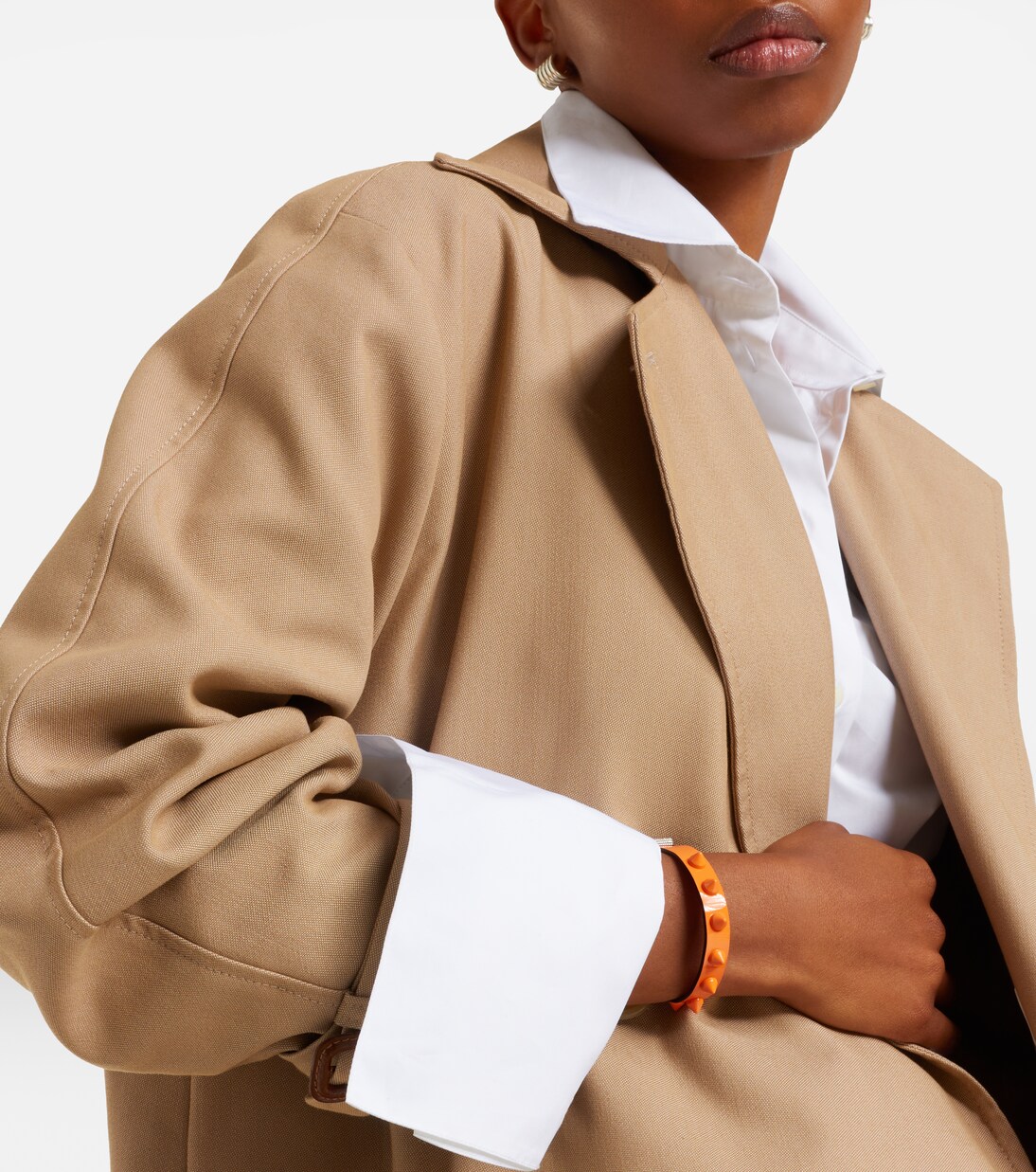 Loubilink embellished leather bracelet | Christian Louboutin