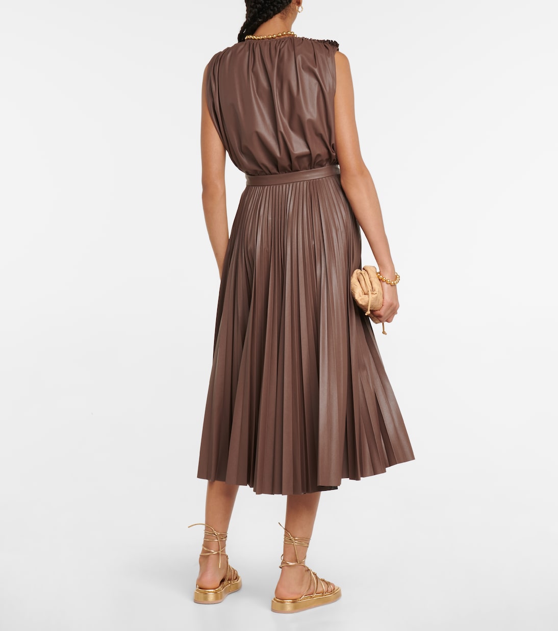 Sif 플리츠 포 레더 맥시 스커트 | Altuzarra