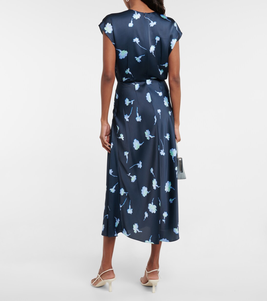 Robe midi à fleurs | Vince