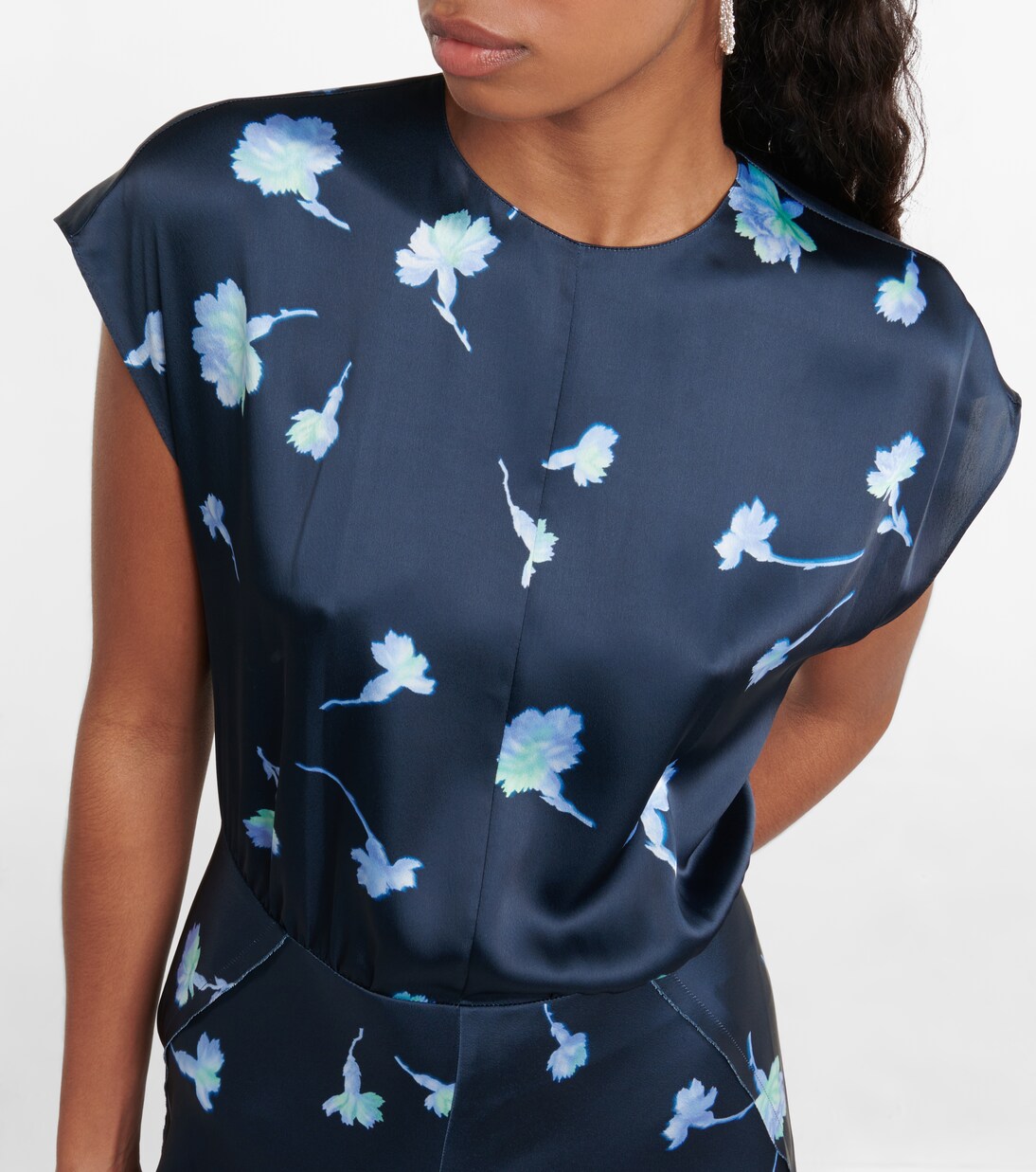 Robe midi à fleurs | Vince