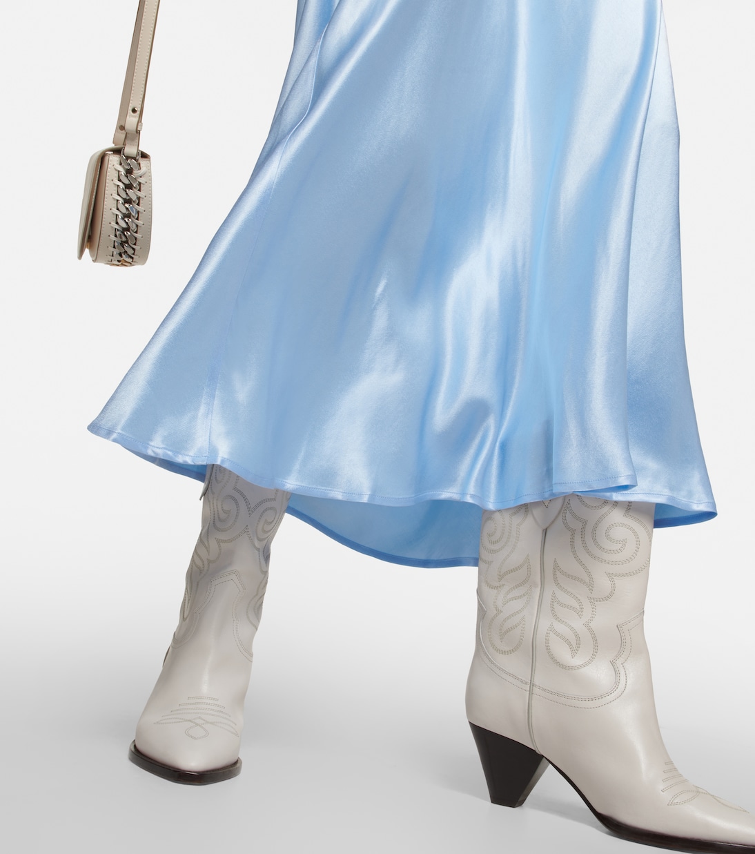 Midirock aus Satin | Rixo