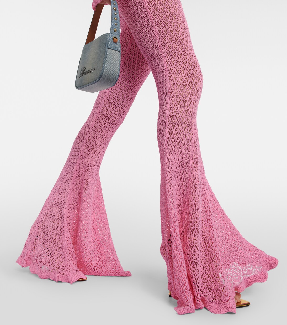 Crochet flared pants | Blumarine