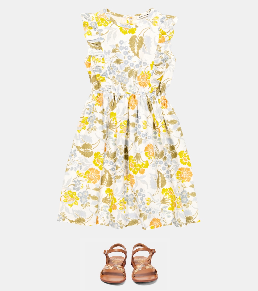 Gianni floral linen and cotton dress | The New Society