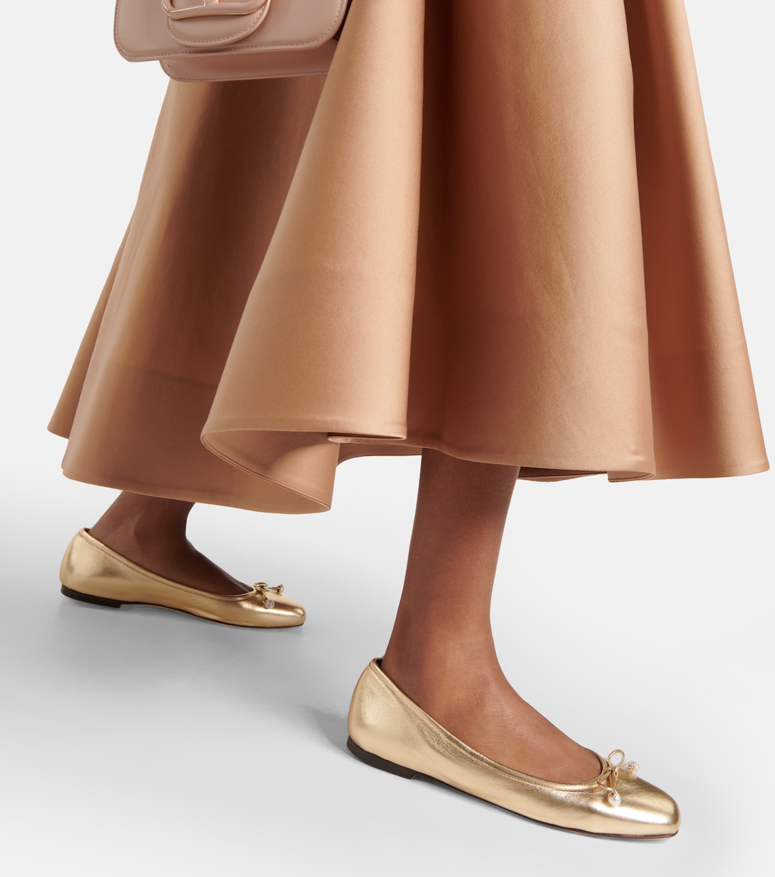 Bailarinas Elme de piel metalizada | Jimmy Choo