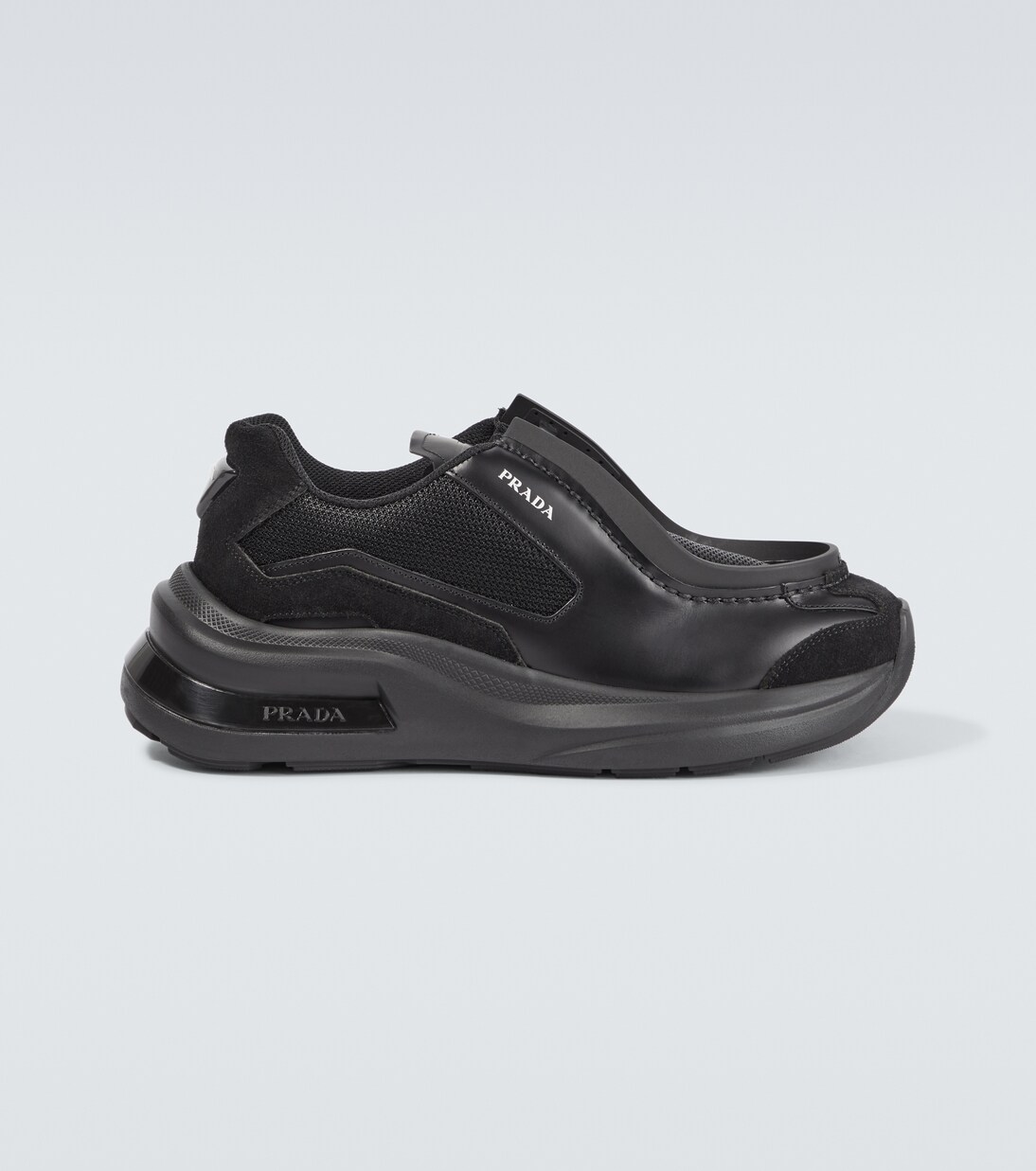Sneakers Systeme aus Leder | Prada