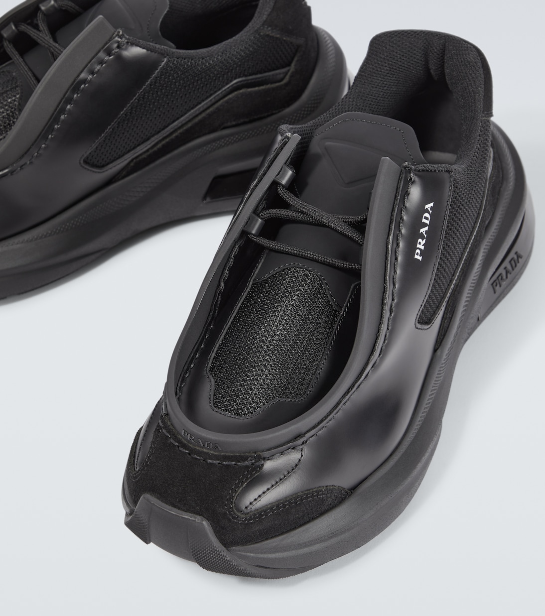 Sneakers Systeme aus Leder | Prada