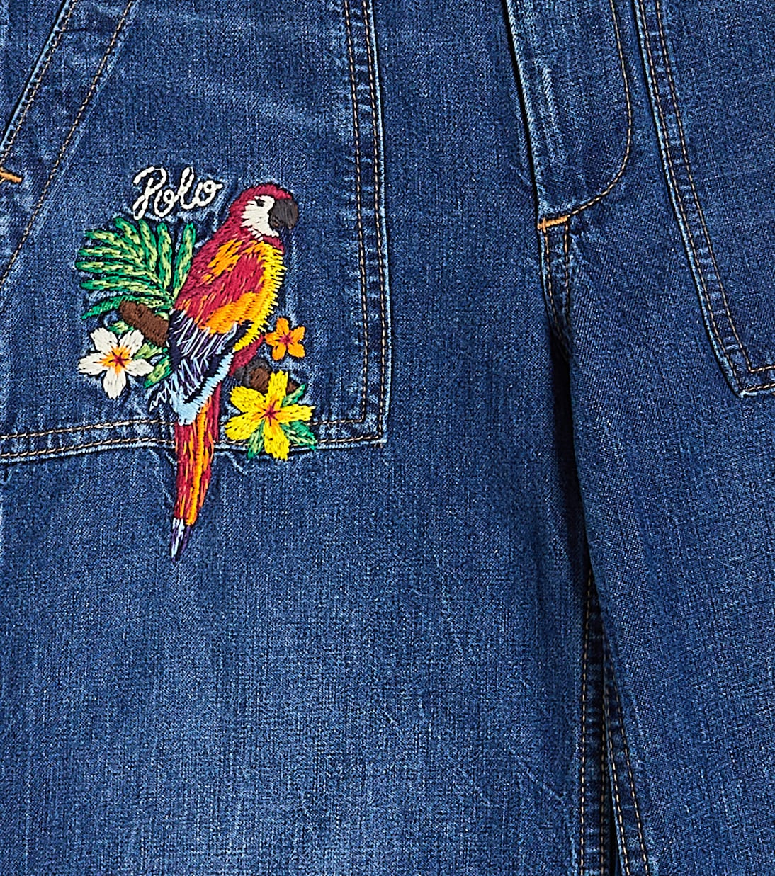 Jeans a gamba larga con ricamo | Polo Ralph Lauren Kids