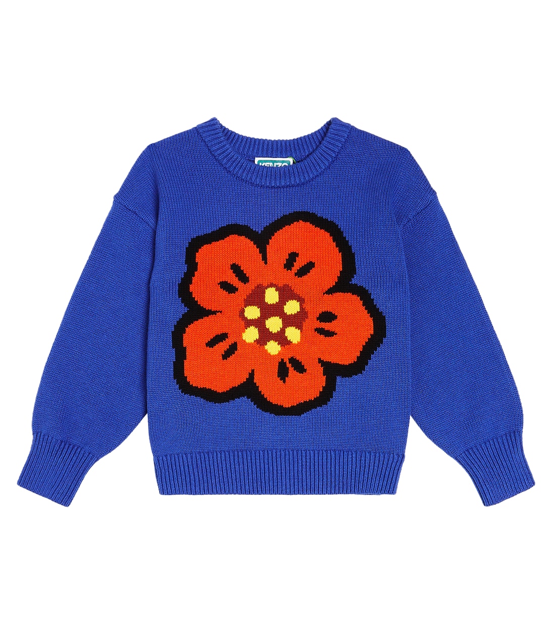 Boke flower intarsia sweater  | Kenzo Kids