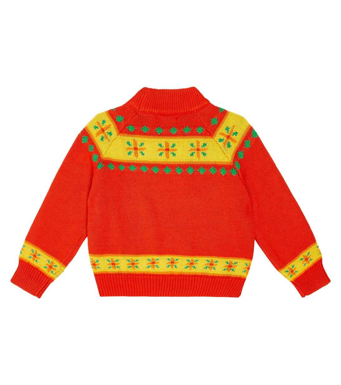 Folky cotton and wool sweater | Tinycottons