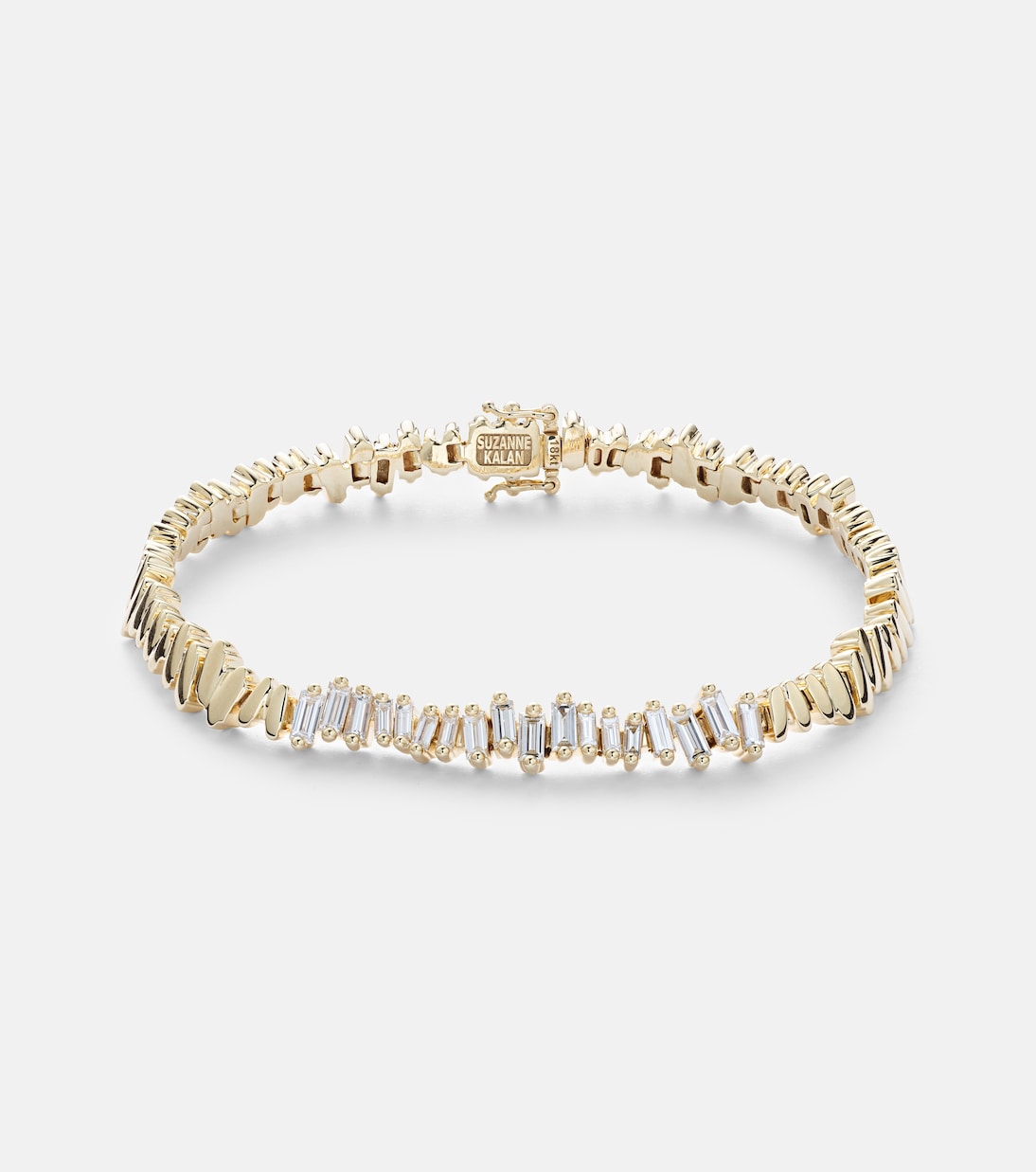 18kt gold bracelet with diamonds | Suzanne Kalan