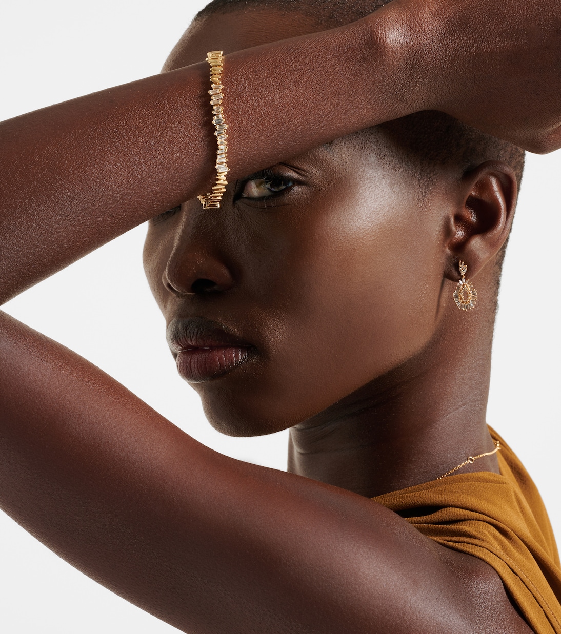 18kt gold bracelet with diamonds | Suzanne Kalan