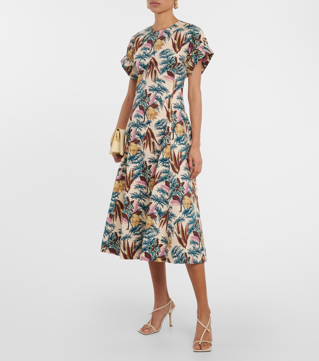 Robe midi Devon imprimée en coton | Ulla Johnson