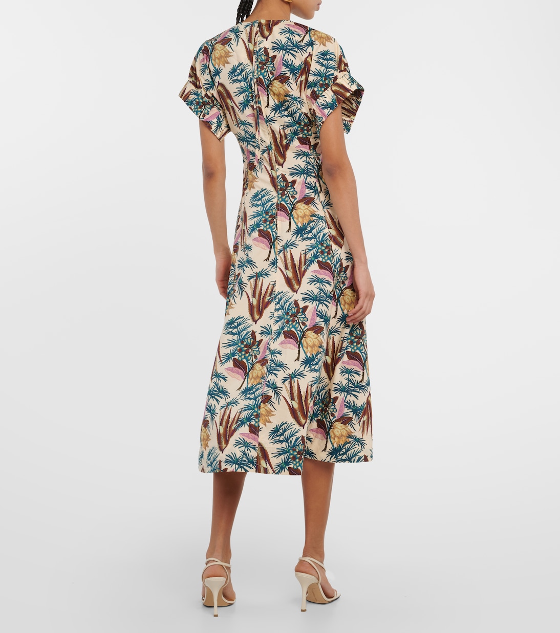 Robe midi Devon imprimée en coton | Ulla Johnson