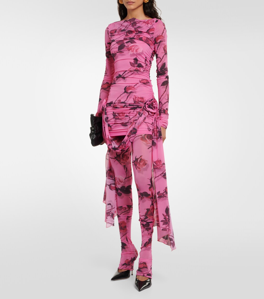 Vestido corto de jersey estampado | Blumarine