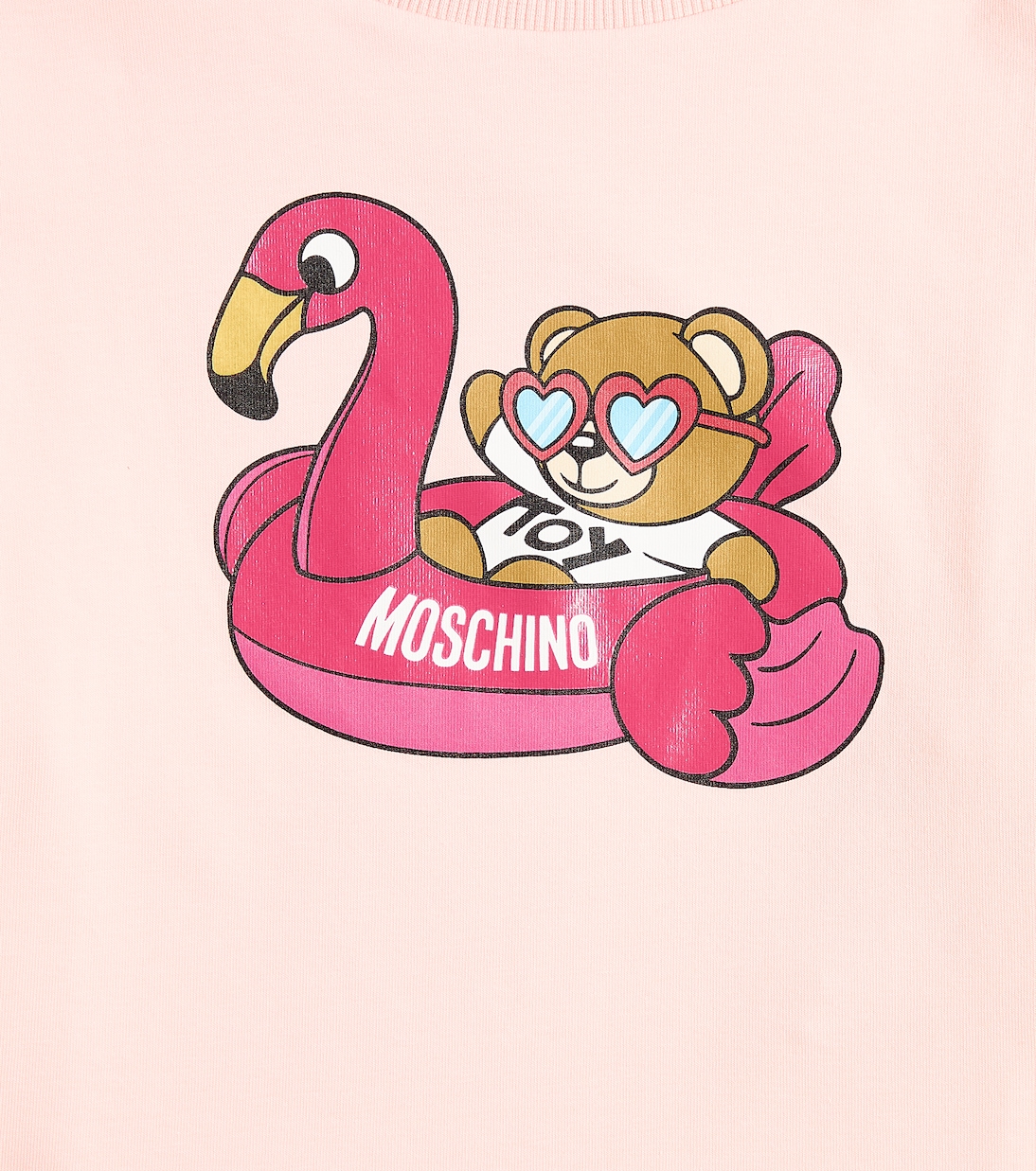 Printed cotton-blend jersey T-shirt | Moschino Kids