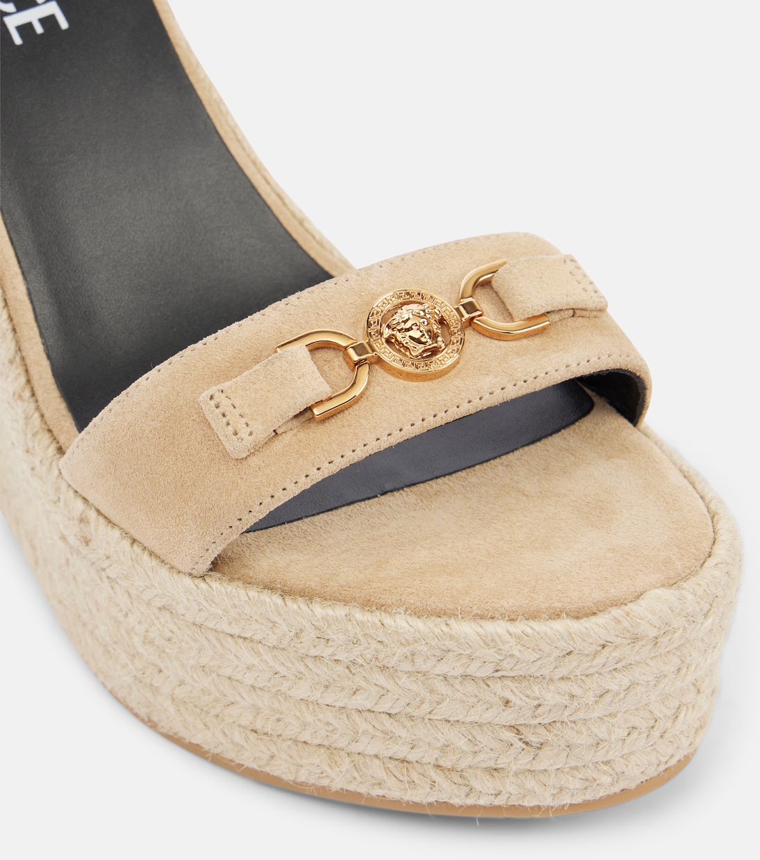 Medusa '95 leather wedge sandals | Versace