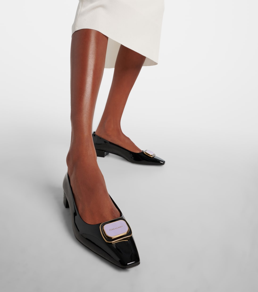 Venera patent leather ballet flats | Ferragamo