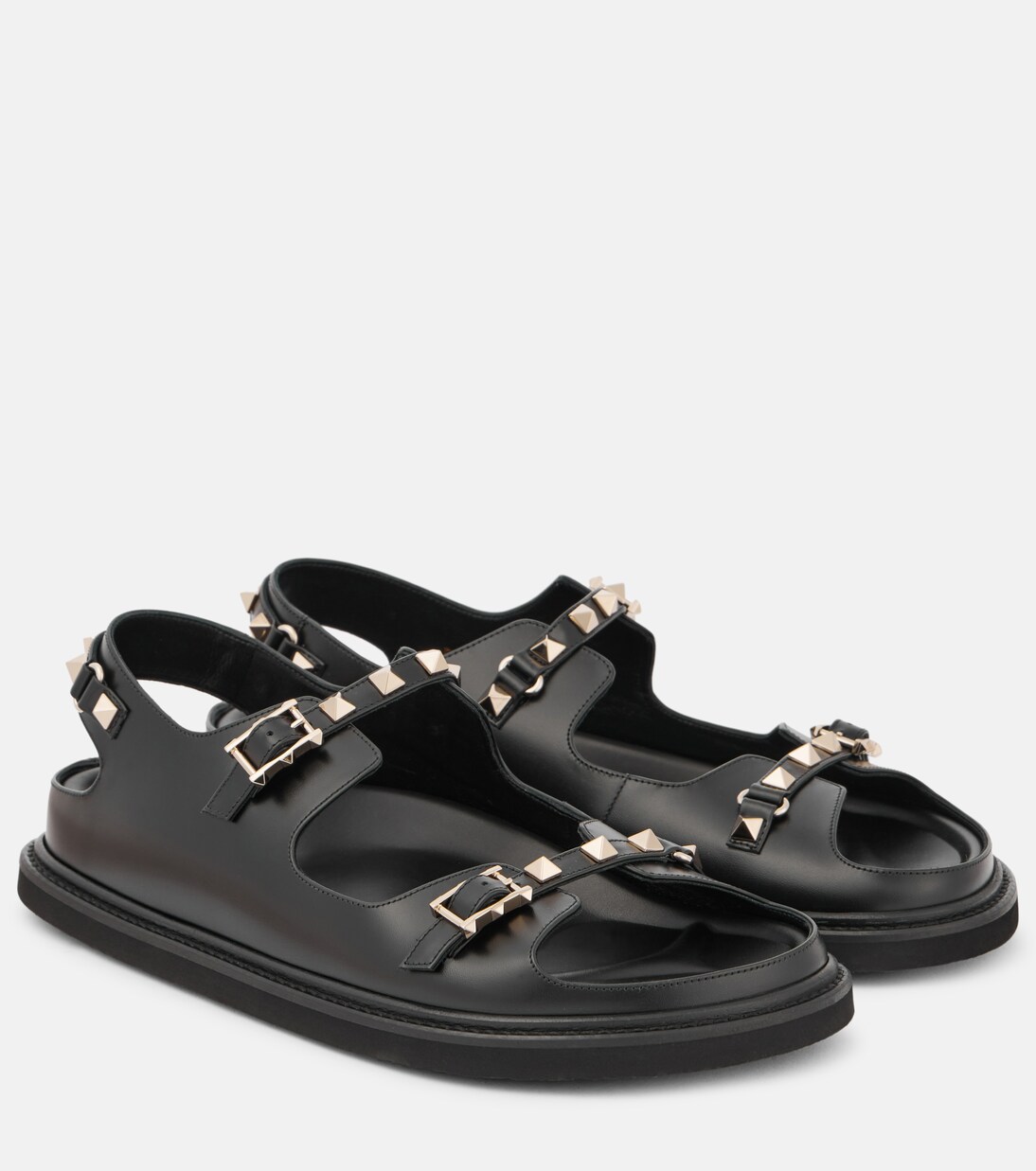 Sandalen Rockstud aus Leder | Valentino Garavani