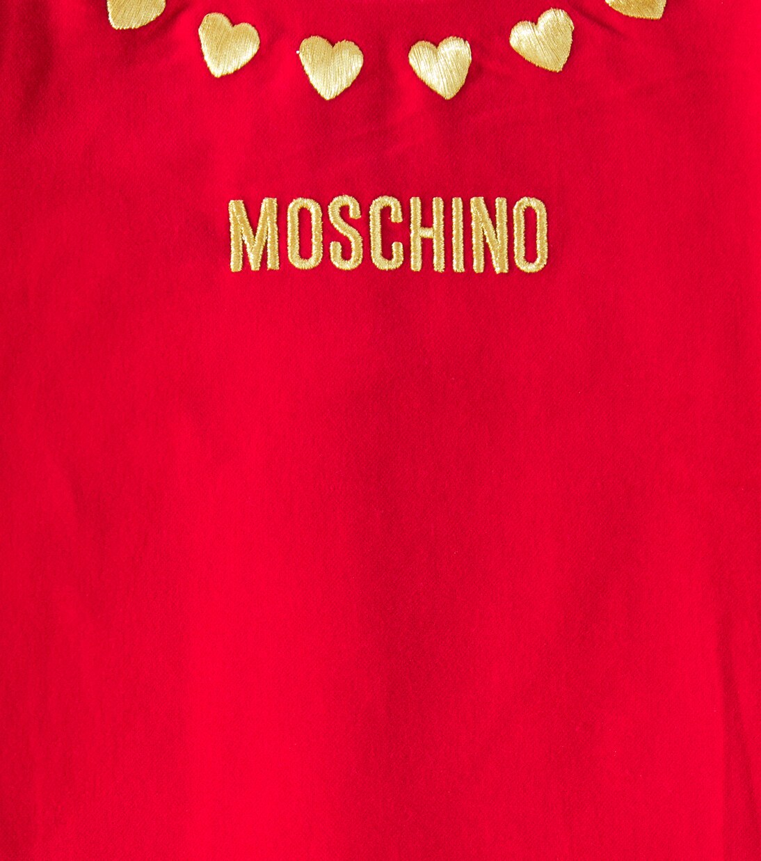 Robe imprimée en coton à logo | Moschino Kids