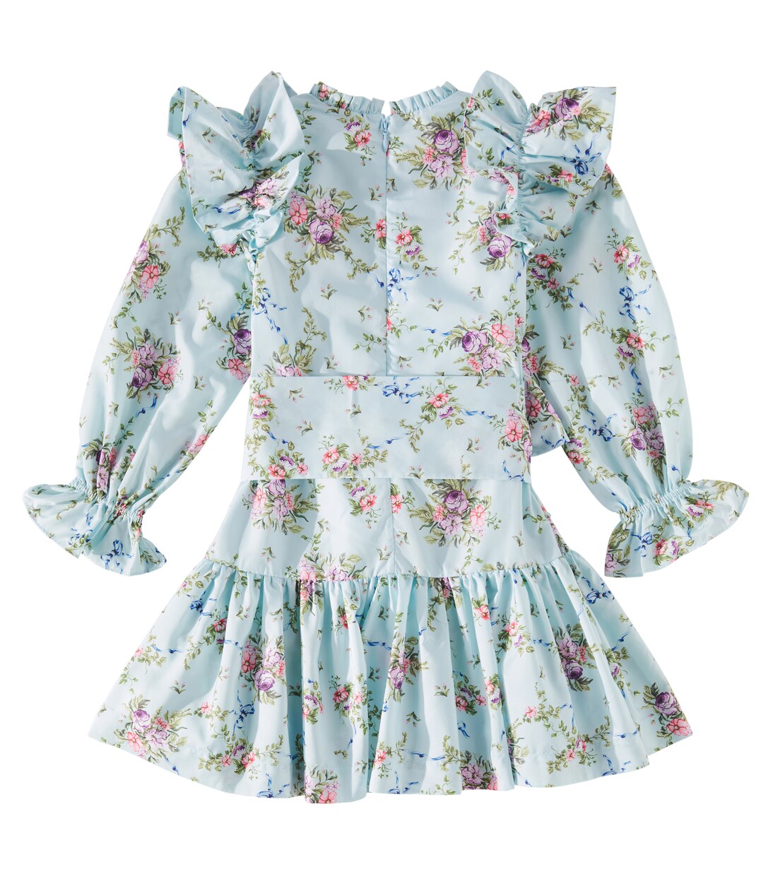 Belle Fleur荷叶边花卉连衣裙 | Tutu Du Monde