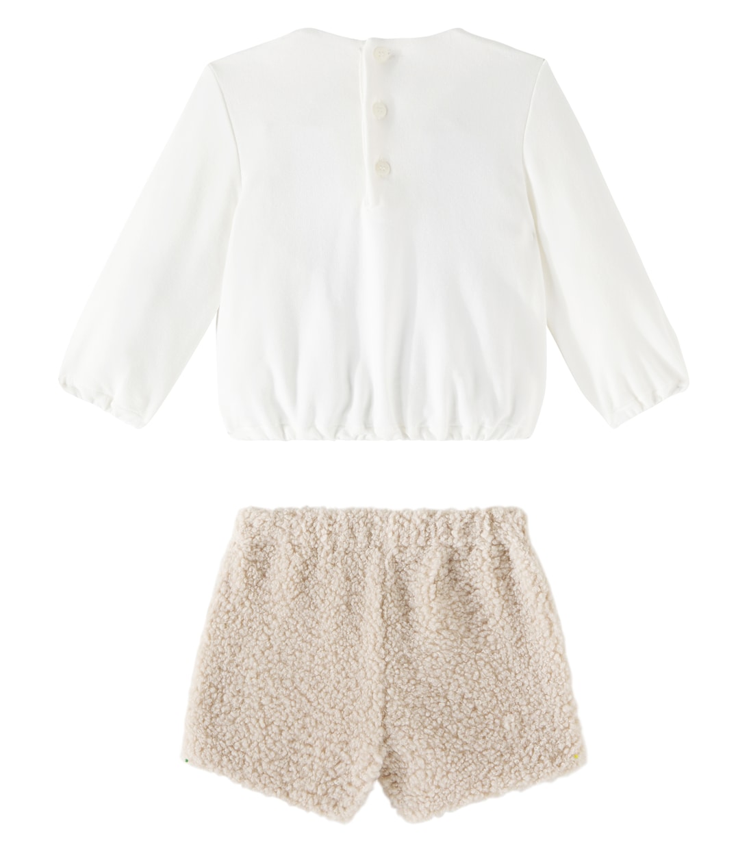 Baby cotton-blend top and shorts set | Il Gufo