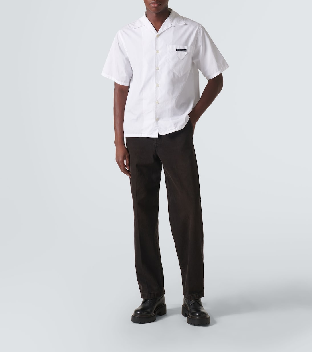 Leather and Re-Nylon ankle boots | Prada