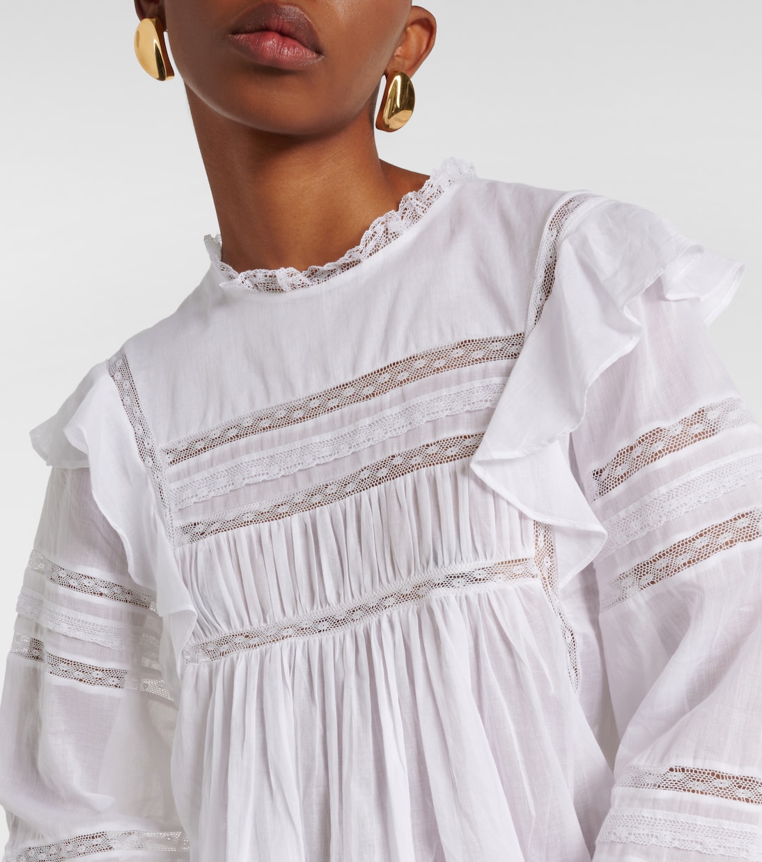 Bluse Ganael aus Baumwoll-Voile | Marant Etoile