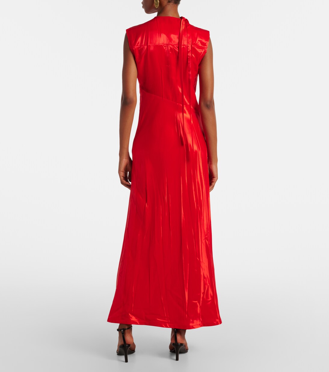 Robe midi en satin | Jil Sander