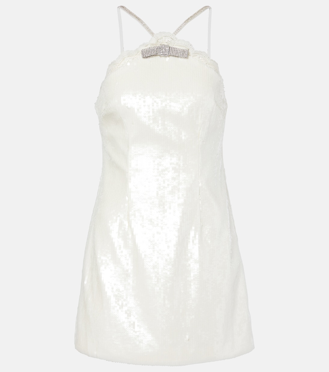 Minikleid mit Kristallen und Pailletten | Self-Portrait