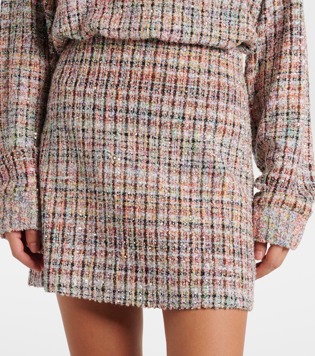 Minirock aus Bouclé mit Pailletten | Missoni
