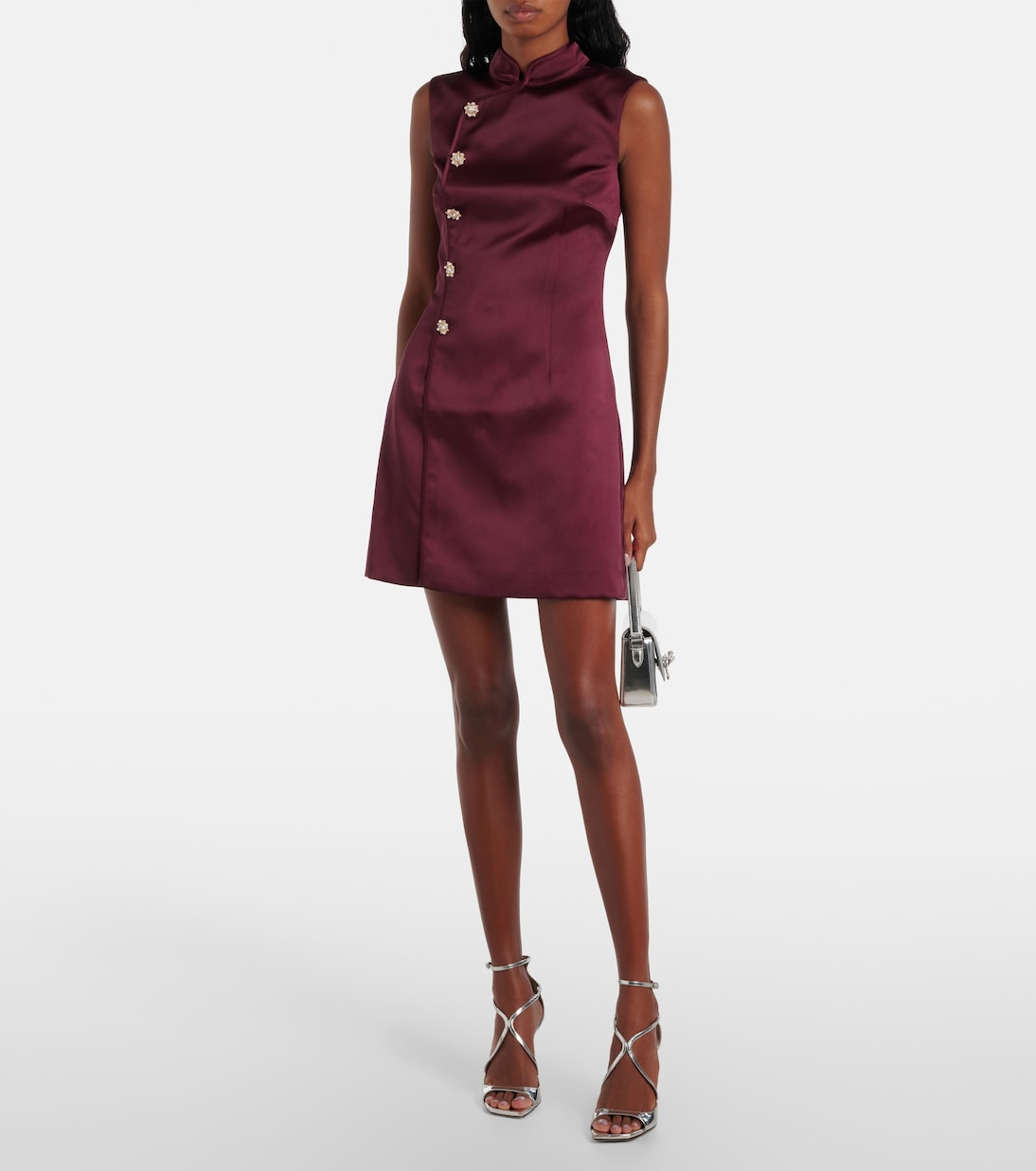 Minikleid aus Satin | Self-Portrait