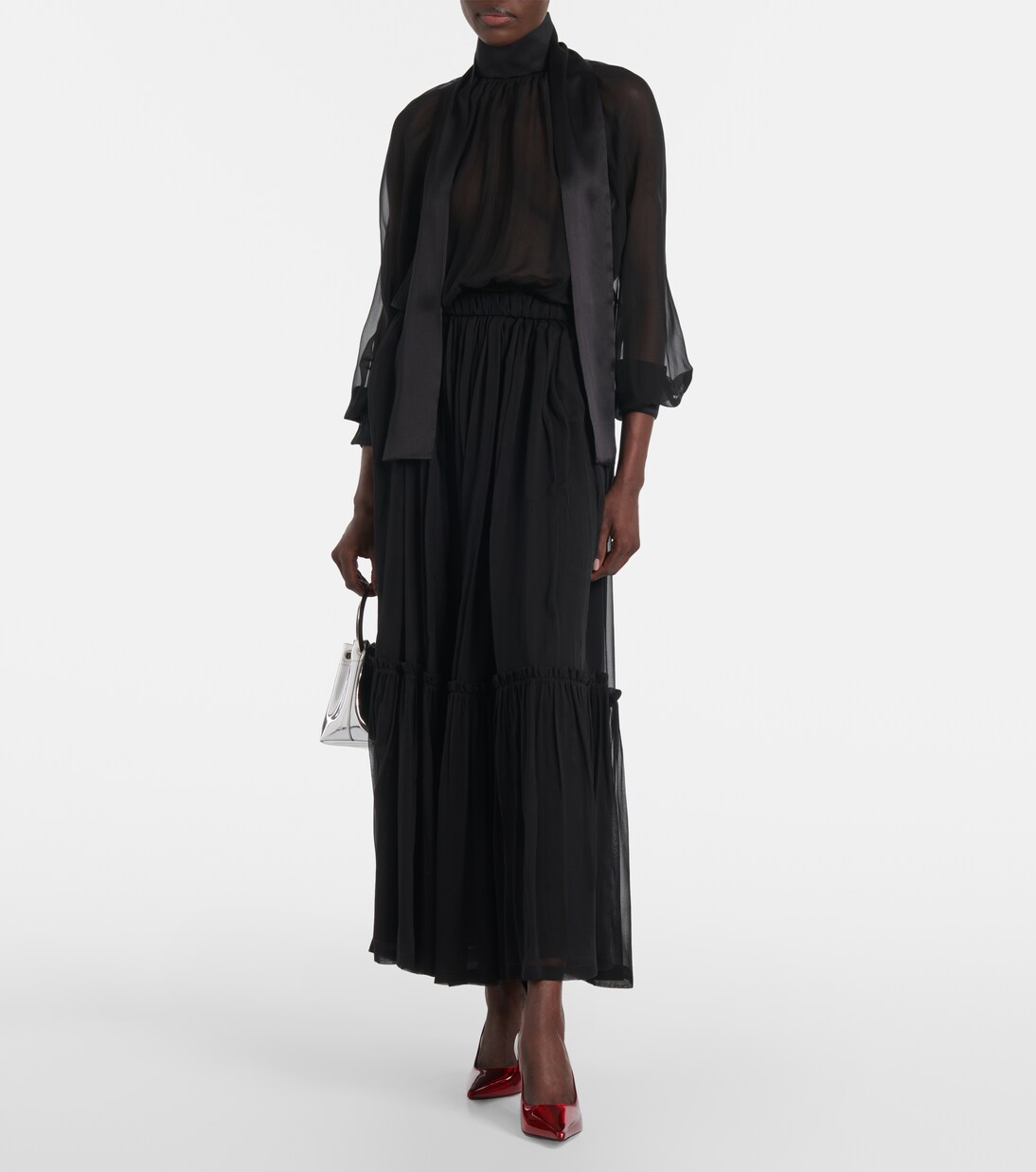 Ixia 80 mirrored leather pumps | Jimmy Choo